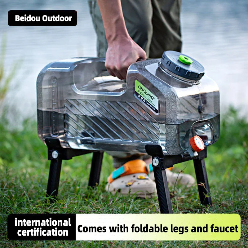 Outdoor camping water bucket drinking water domestic water storage tank with tap