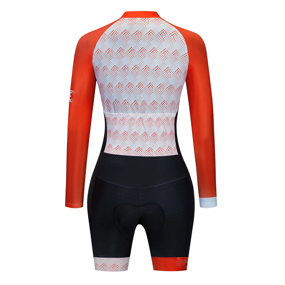 Cycling Triathlon Suit Long Sleeve Bike Clothing Set MTB Bicycle Triathlon Team Aero Cycling Jumpsuit Ropa Maillot Ciclismo