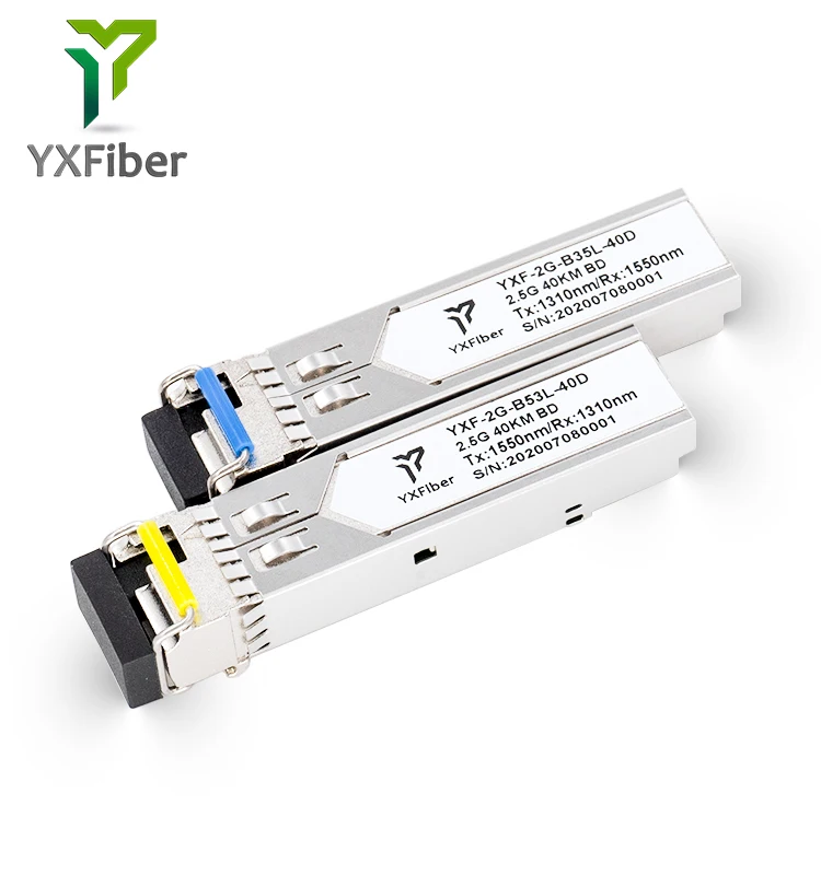 2 5G BIDI 40km 1310nm/1550nm LC разъем оптический SFP модуль