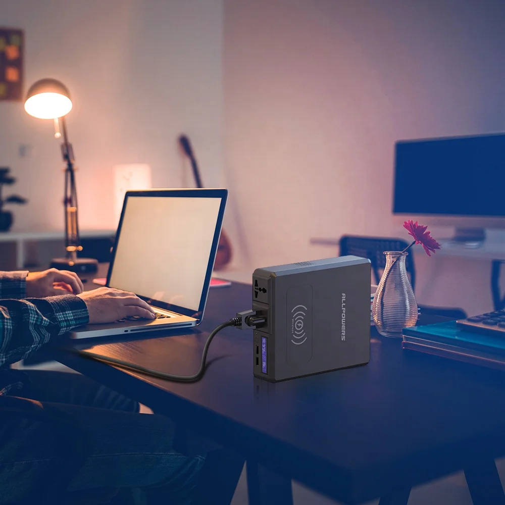 110V 220V 240V Portable Battery Pack Powers Station for Camping Solar Electric Generator