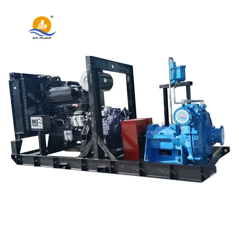 high pressure mine gold dredging heavy duty diesel slurry pump