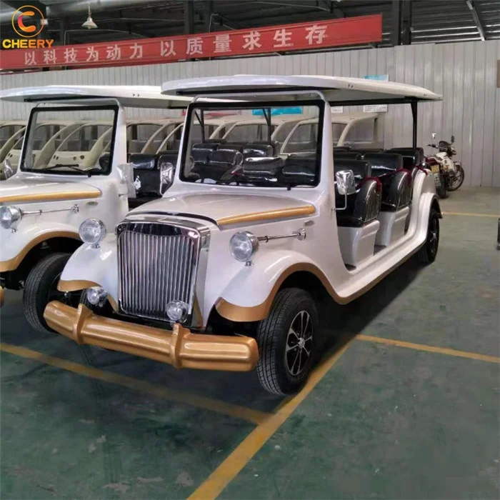 Scenic spot police patrol battery powered sightseeing shuttle bus electric sightseeing car