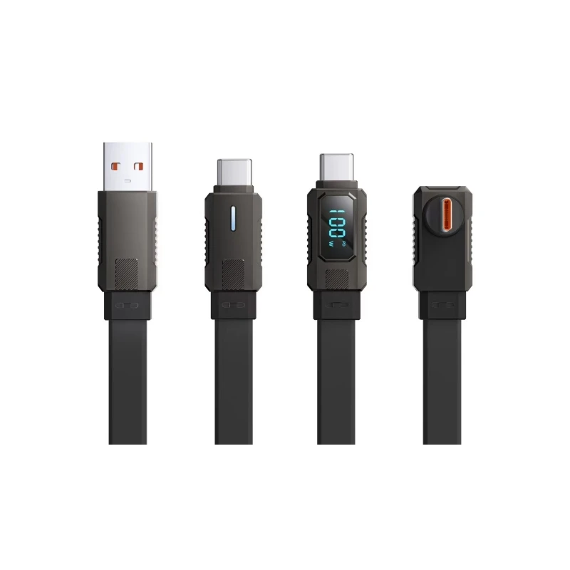 66 Вт 27 цинковый сплав металлический Mecha стиль светодиодный цифровой дисплей USB Type-C кабель для передачи данных различных устройств с функцией зарядки