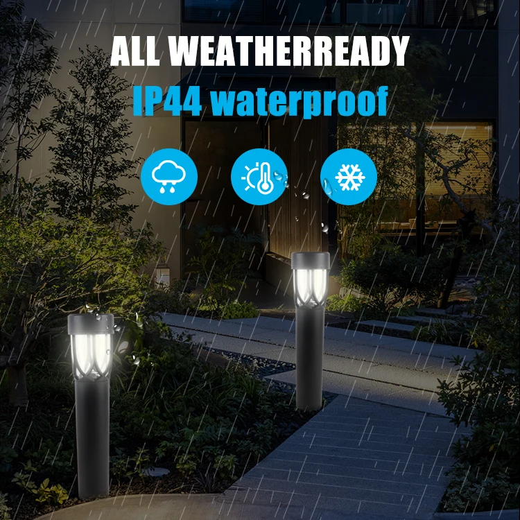 New Design Outdoor Warm White Lights Led Pillar Lamp Solar Power Light For Front Door Yard Garage Garden