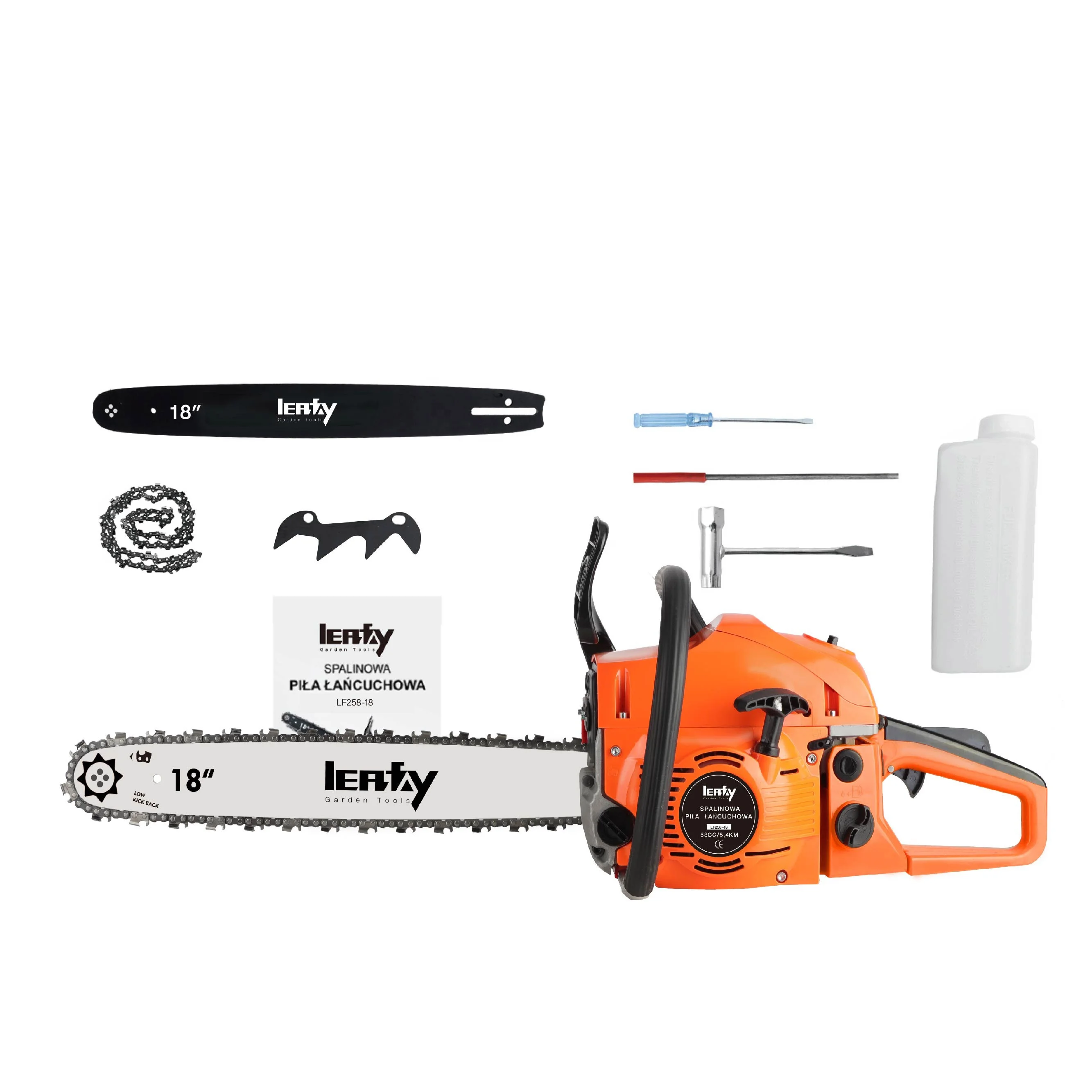 5800 Chainsaw China 58CC Gas Powered Chain Saw 5.4KM Wood Cutting Garden Machine For E-Commerce