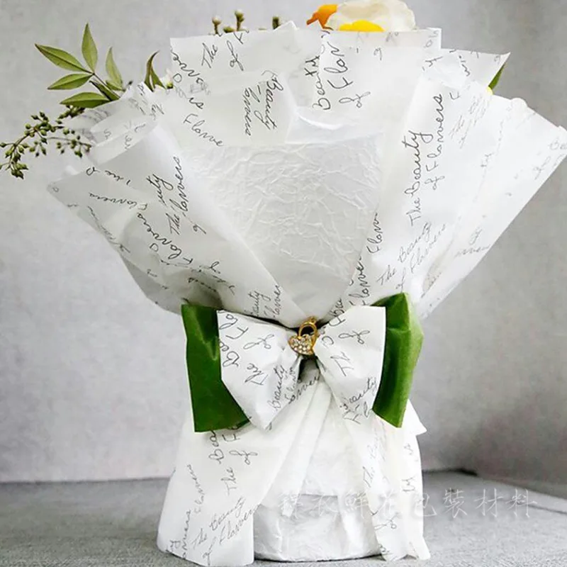 Hand-painted English bouquet wrapping paper roll flowers wrapping paper bouquet making materials