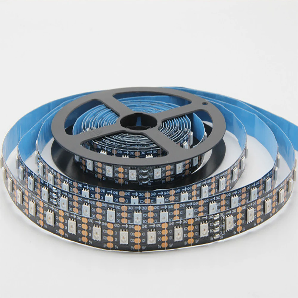 RGB Full Color Changing led strip digital 60led/m built-in IC pixel led diode tape car Home Party Holiday Festival Decoration