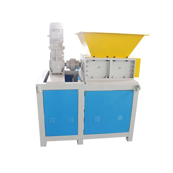 Custom scrap metal pvc pet plastic bottle farming mini plastic double shaft shredder machine for home use