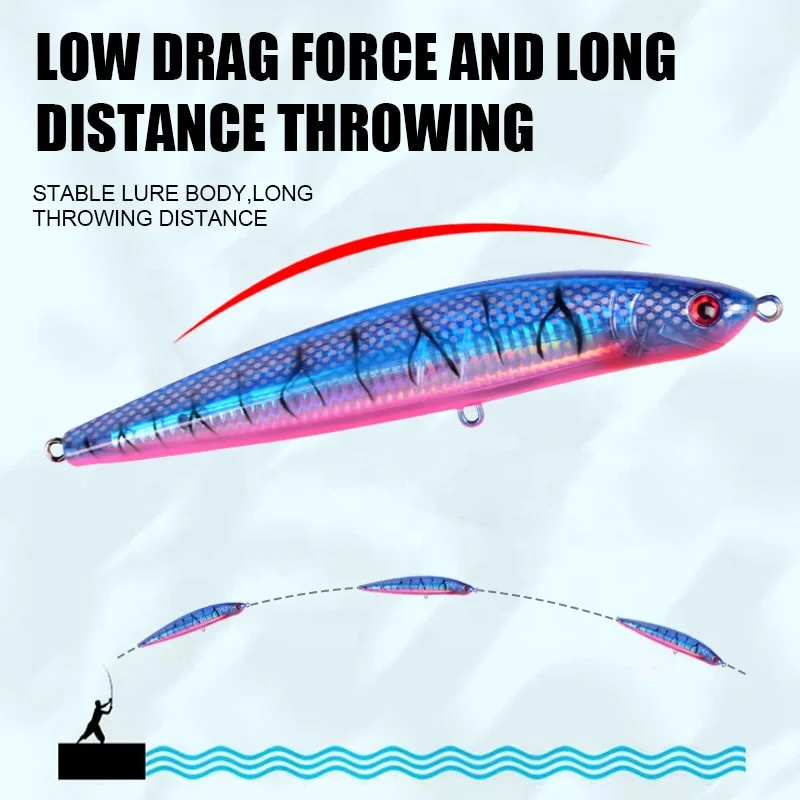 Stick Bait Japan Artificial Hard Fishing Lure Swim Floating Minnow Lure Big Game Pencil Lure Jig Tuna Bait Fishing Accessories