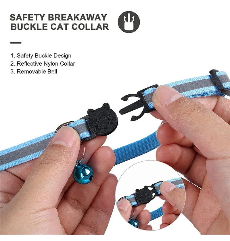 Rarewe In Stock Factory Supply Colorful Nylon Gps Tracker Reflective Small Pet Cat Airtag Dog Collar