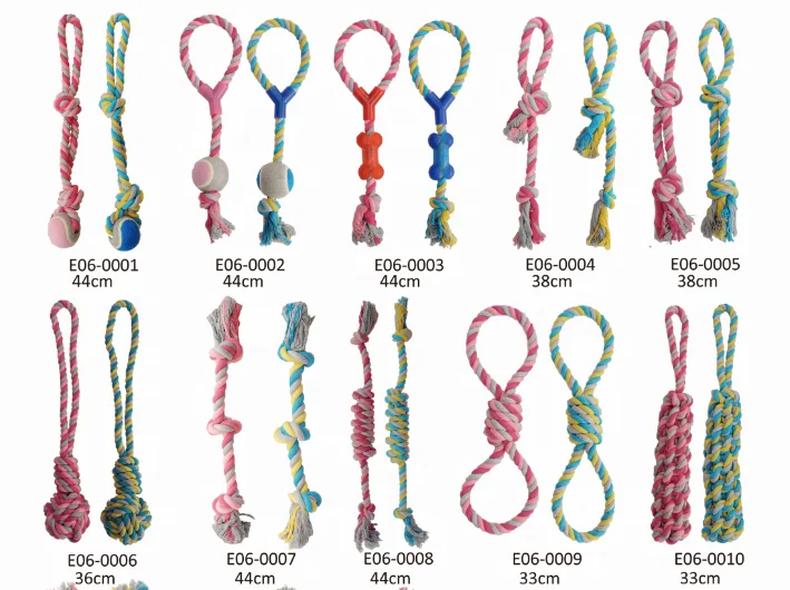 Durable Good Quality Indestructible Interactive Dog Ball Chew Toys Pull Rope Bone Dog Toy Set