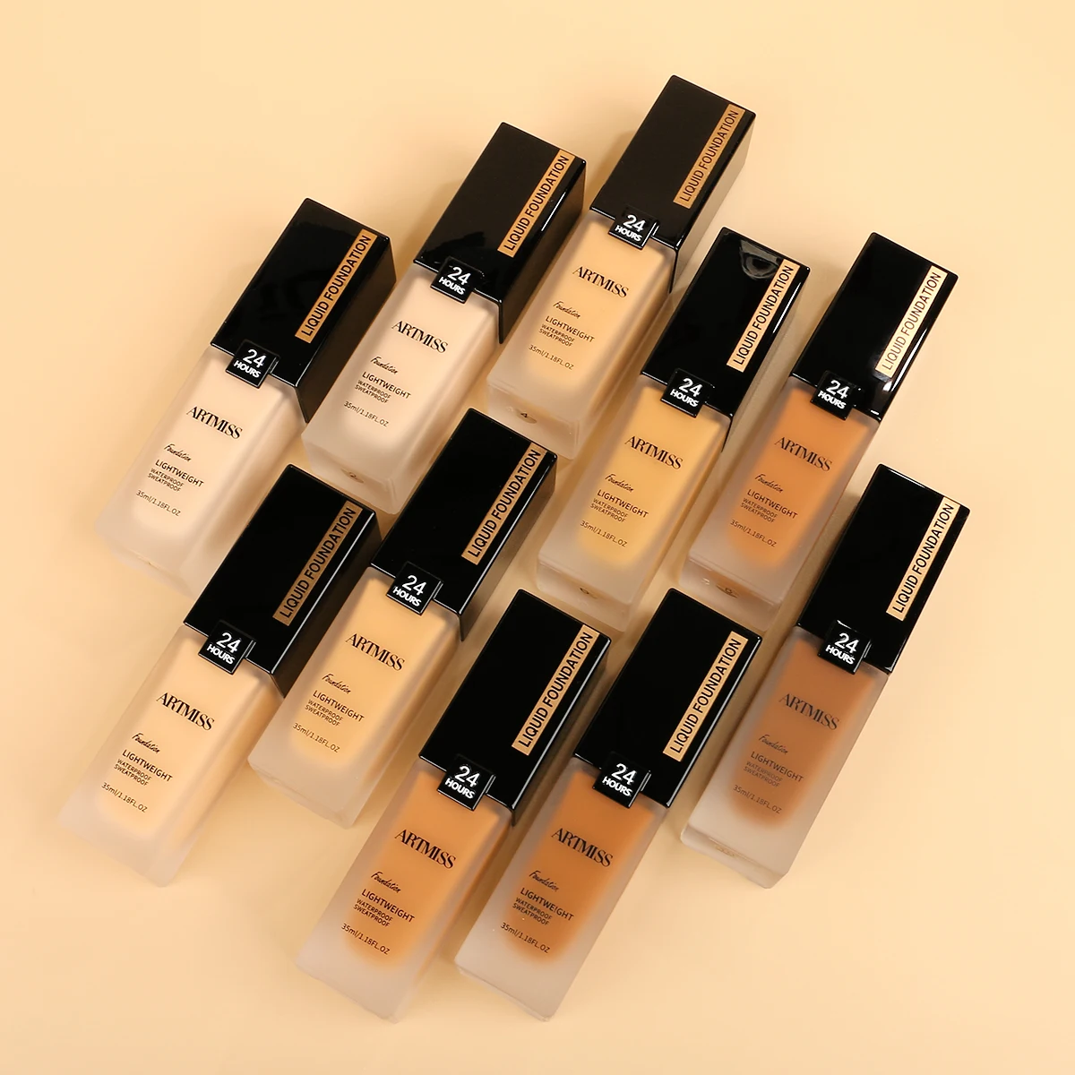 high quality vegan waterproof and matte for black skin bb cream face natural romantic mineral make up powder palette