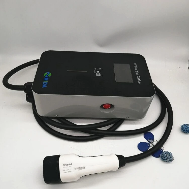 22KW Wall Mounted  EV charging station wall box 22kw with RFID function ev charger