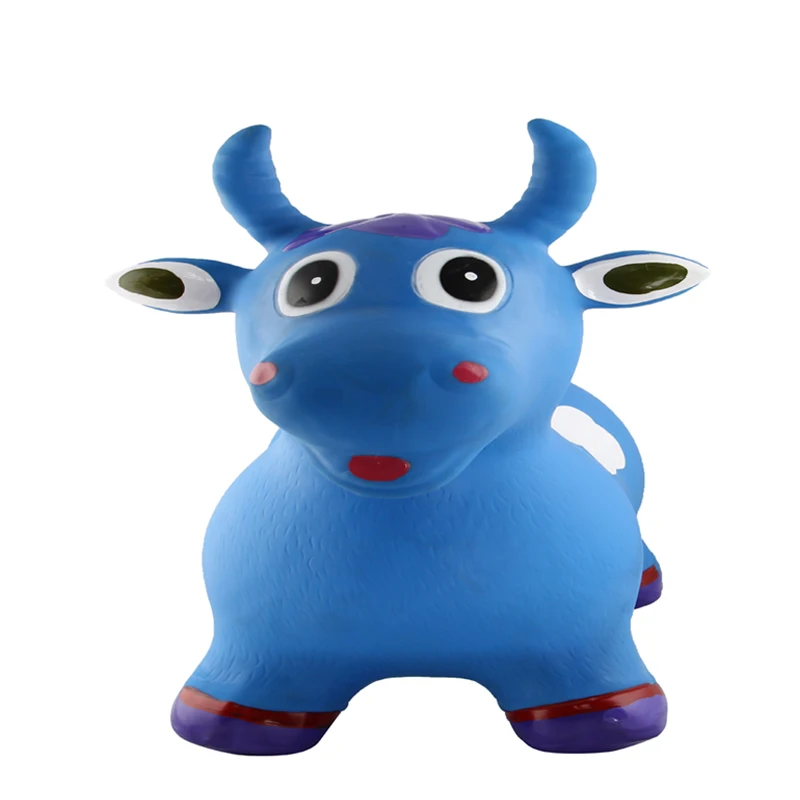 Wholesale Kids inflatable animal cow PVC Thicken jumping toy outdoor