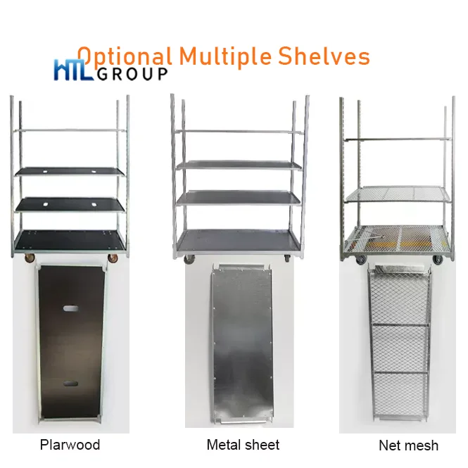 Mushroom nursery transport storage rolling metal gardening trolley plant rack for sale