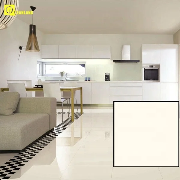 nano polish vitrified crystal white glass floor porcelain tiles
