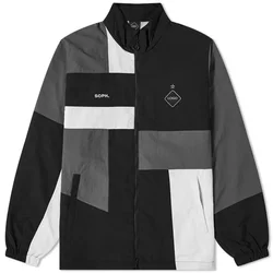 OEM custom100% Nylon fashion waterproof black track patch work stand collar blouson windbreaker jacket for men