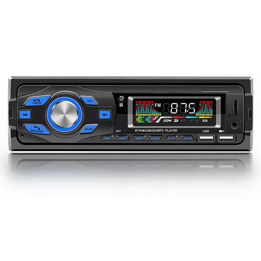 Model 616 Universal 1 Din MP3 Car Radio Audio Stereo Bluetooth FM Radio USB AUX TF Card Automotive Multimedia Player For Car