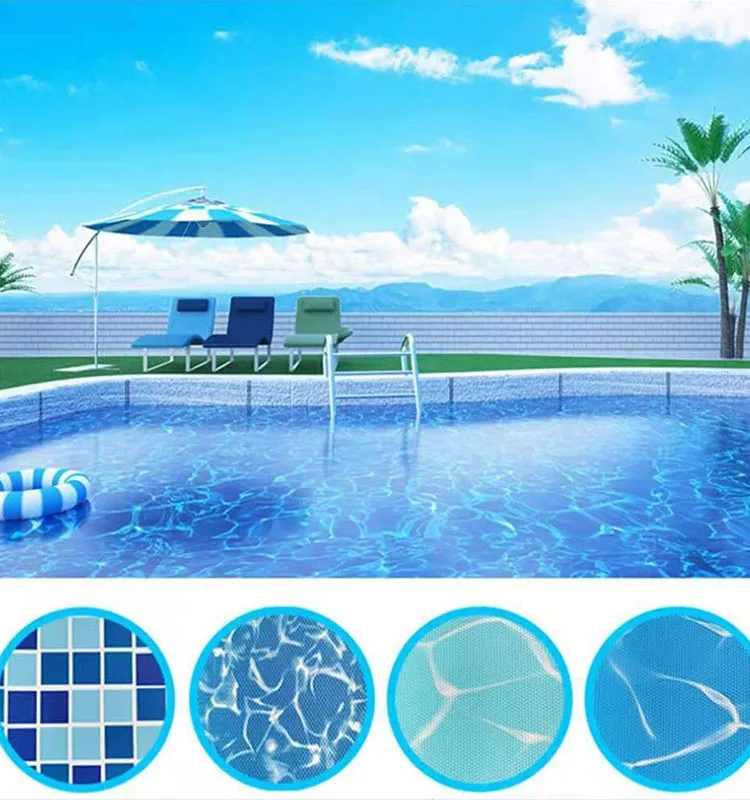 Заводская цена, пользовательская мозаика, ПВХ покрытие для бассейна с анти-ультрафиолетовой ПВХ мембраной для подземного
