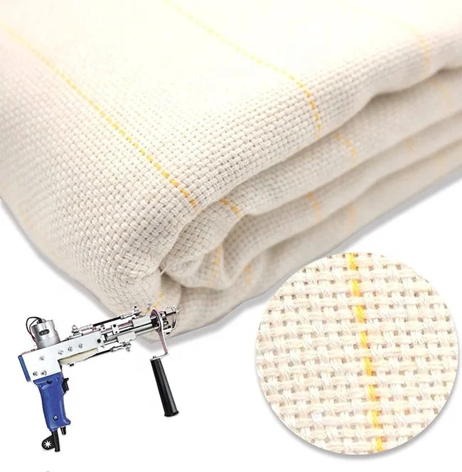 Tufting Carpet monk cloth spear thorn Carpet cloth large piece pure cotton polyester yellow thread backing cloth for tufting gun