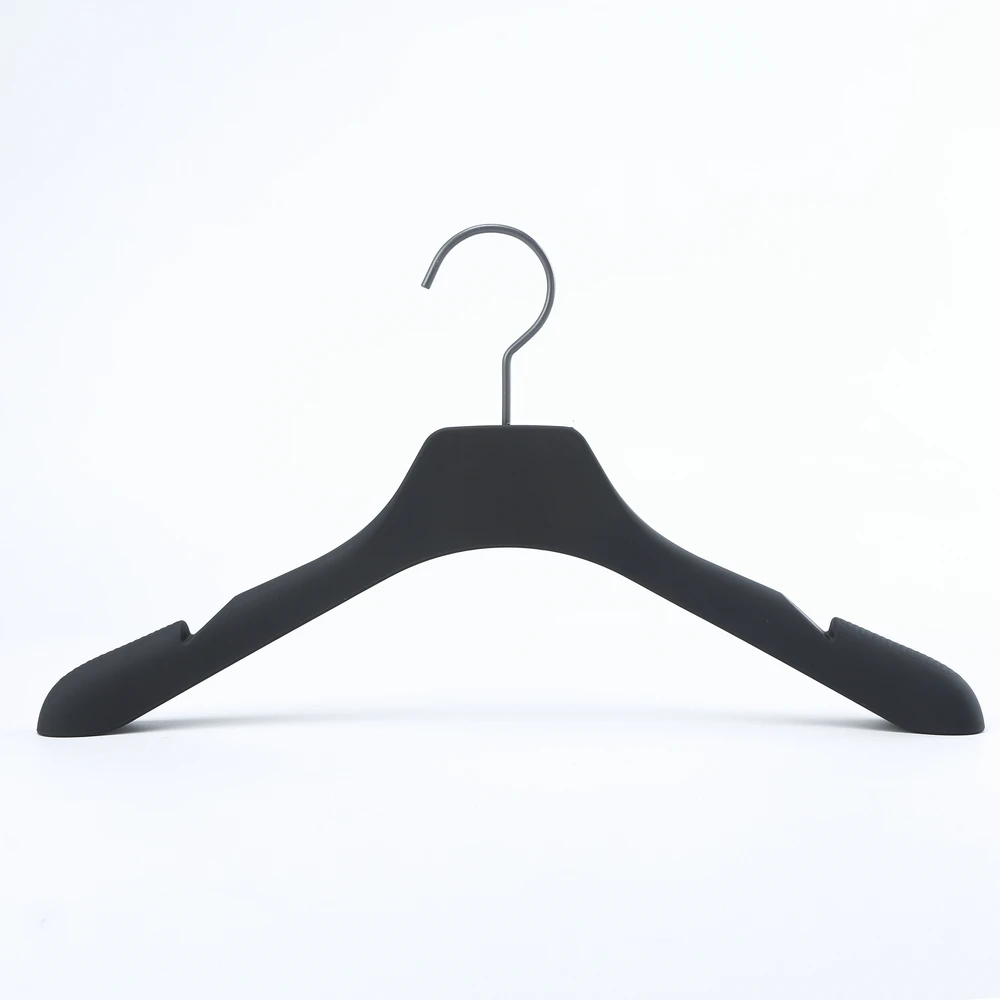 39.3cm ABS Recycle Material plastic hanger black clothes hangers for clothing stores