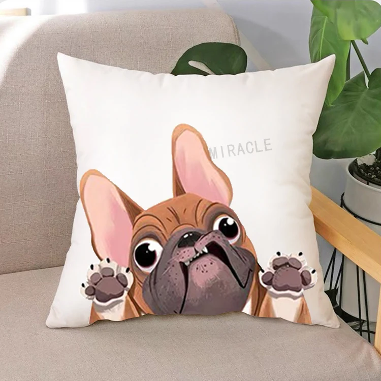 High Quality Fashion Custom Die Cut Monochrome White Cushion Cover 45 * 45cm Pillow Shell Pillow Cases Cushion Cases