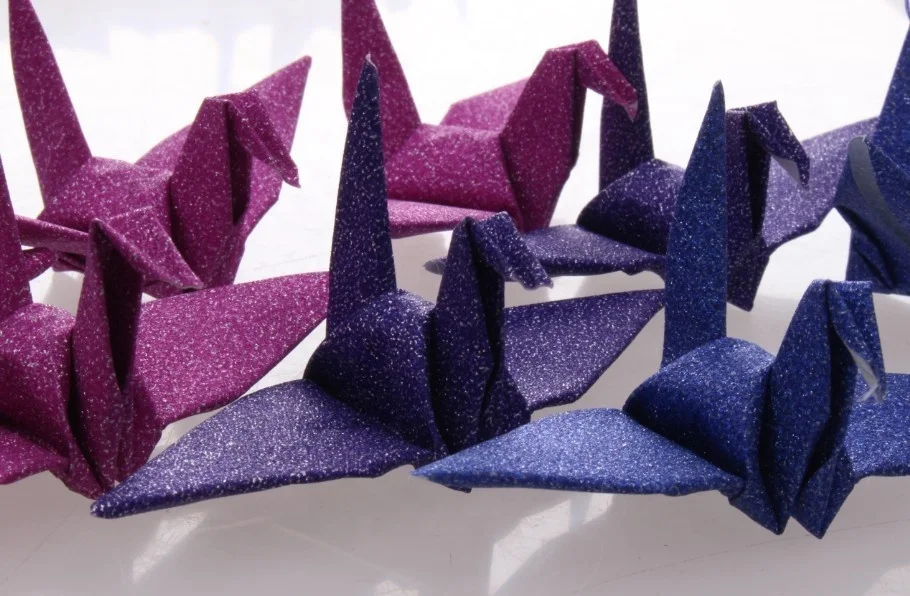 Origami Paper Crane | Handmade Multi Color Cranes | Handcrafted Party Wedding Thanksgiving Christmas Decoration