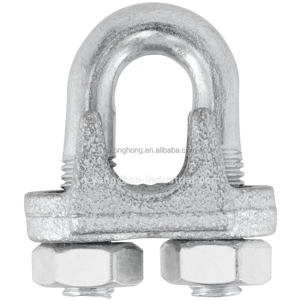 U Bolt Saddle Fastener 1/2 Inch Wire Rope Clamp Stainless Steel Wire Rope Clip for Rigging Wire, Cable and Rope