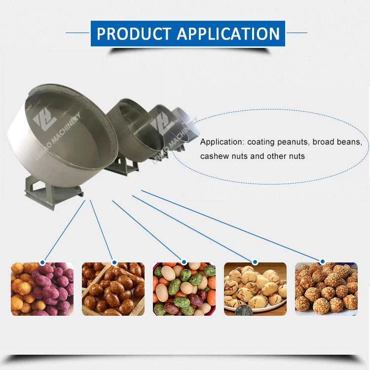 Factory hot sale low price high quality and performance chocolate flour coating peanut panning machine