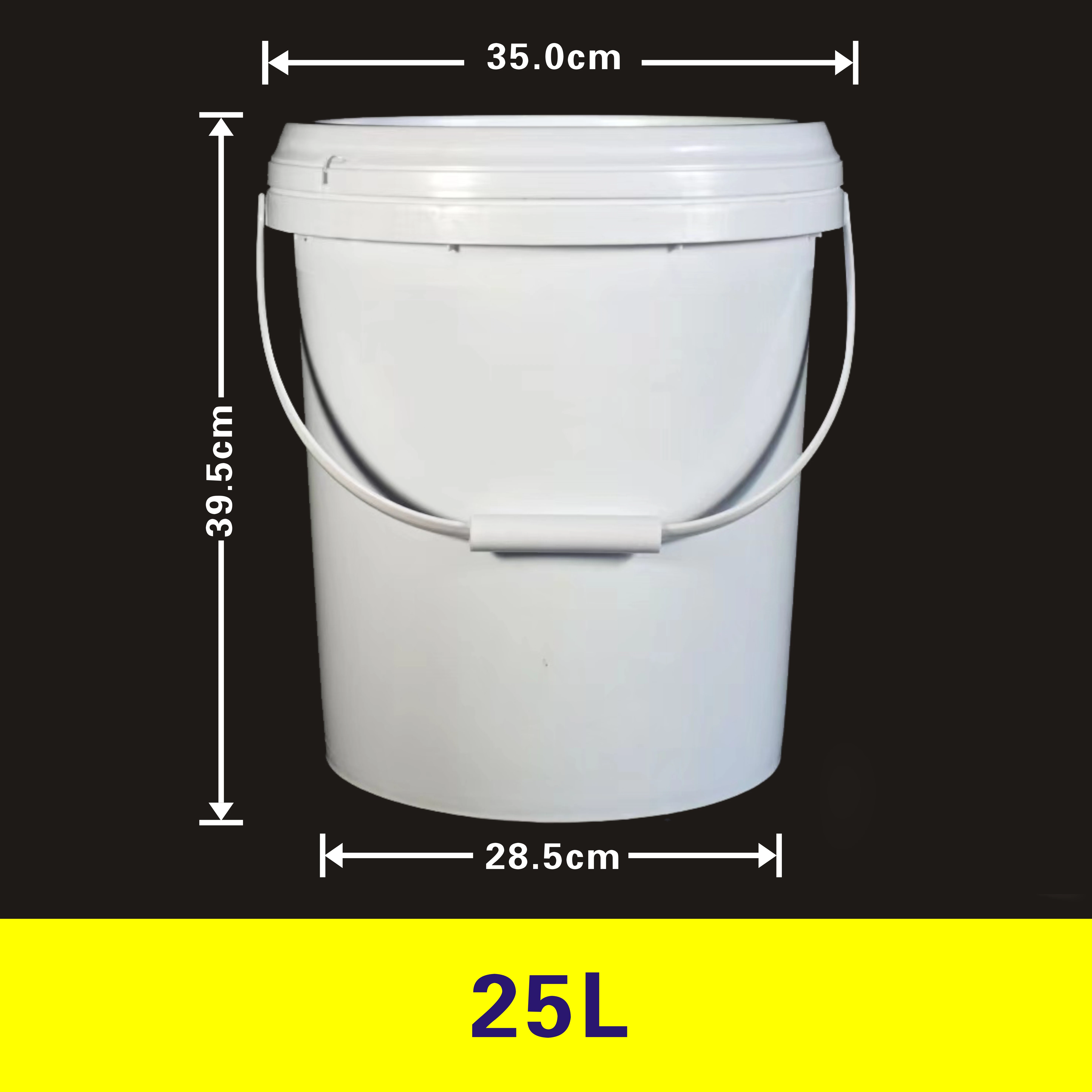 Wholesale clear round shape PP food grade plastic candy buckets