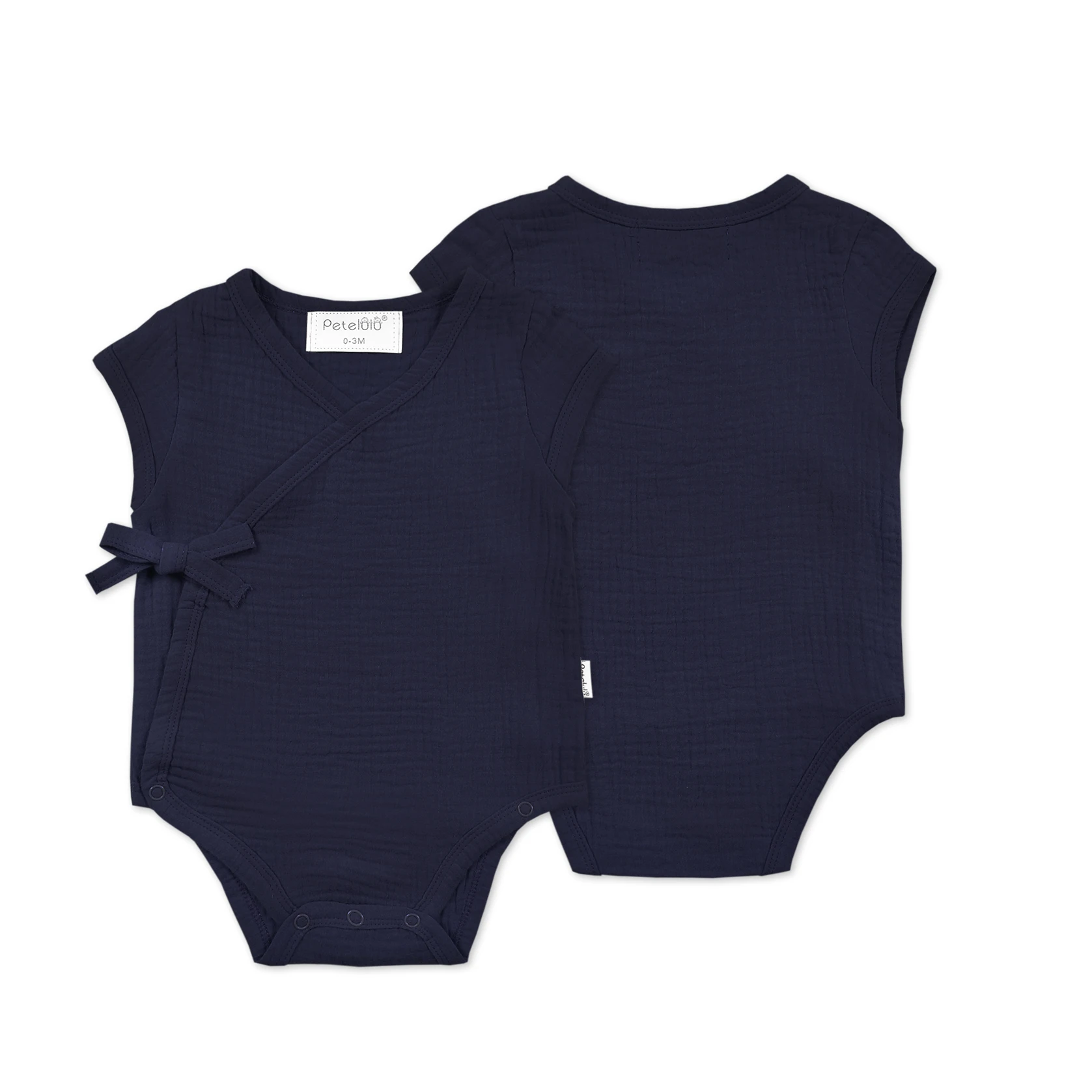Wholesale Organic cotton Muslin Newborn 0-18m Baby Clothes Fashion Summer Baby Rompers