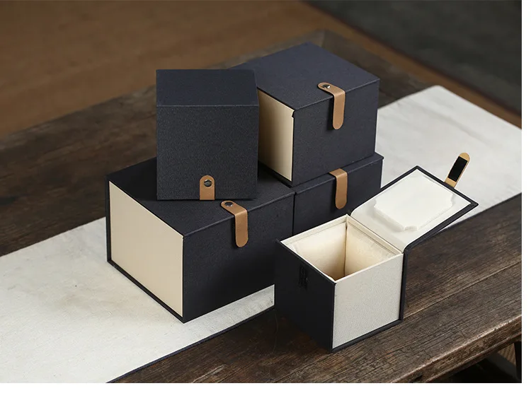 Purple clay pot packaging box sample tea cup gift box empty box wholesale