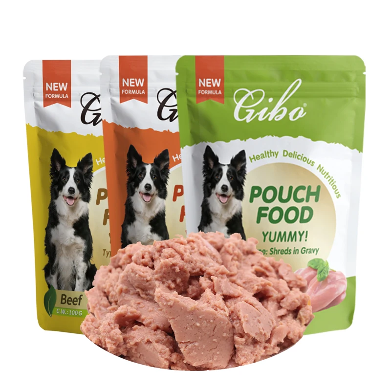 100g Pouch Dog Food Pure Natural Dog Treat Pet Treats Pet Wet Food Dog Wet Food Factory Wholesale