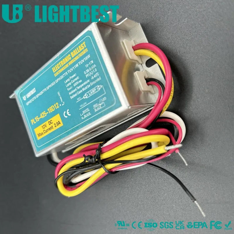 24v DC electronic ballast for uv lamp with CE certificates