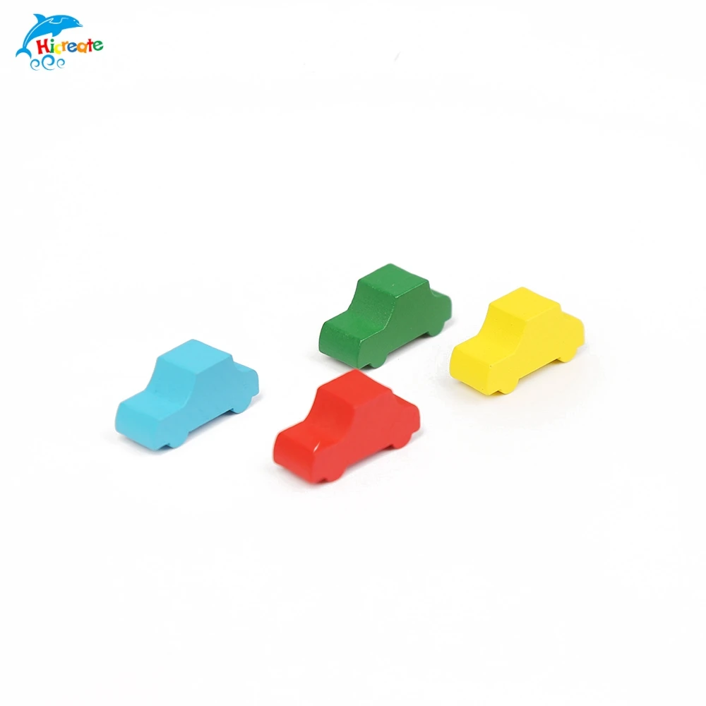 China suppliers high quality custom game piece card board wooden board game tokens pawns for board games