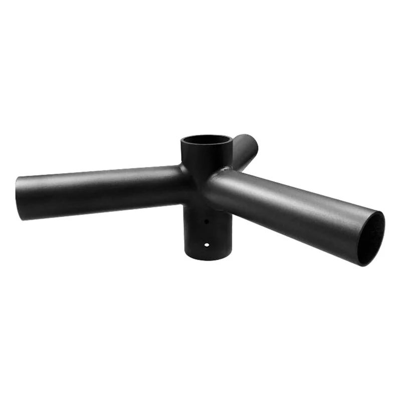 Solar Street Light Arm Black Heavy Stainless Tenon Adapter 2 Horizontal 180 Degree Twin Spoke Bracket Mounting Accessories