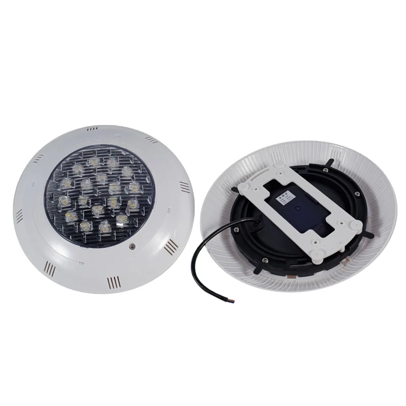 High brightness  water proof yellow blue single color 18W 12v underwater IP68 led surface mounted swimming pool light