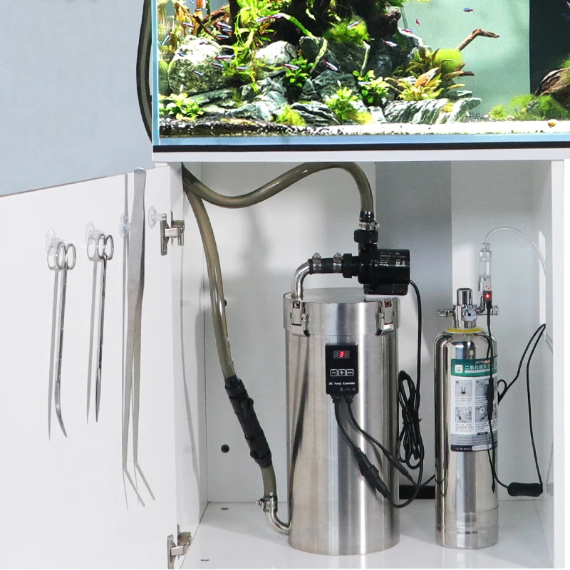 Aquarium plant tank stainless steel external canister filter
