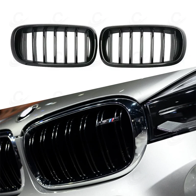 X5 F15 Gloss Black Car Parts Front Grill For Bmw X5m F85 Front Bumper Racing Kidney Grill