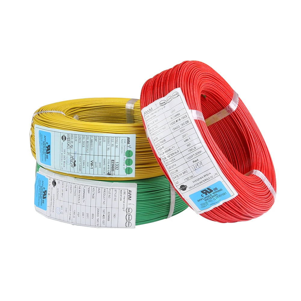  Электрические Провода кабели 20 awg гибкий UL758 xlpe провода fep кабель для фары одножильный медный Электрический