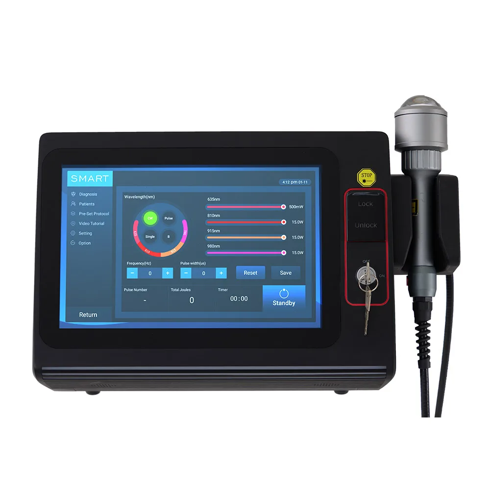 Class IV Veterinary Physical Therapy Equipment 635nm 810nm 915nm 980nm For Dogs And Cats Pain Treatment