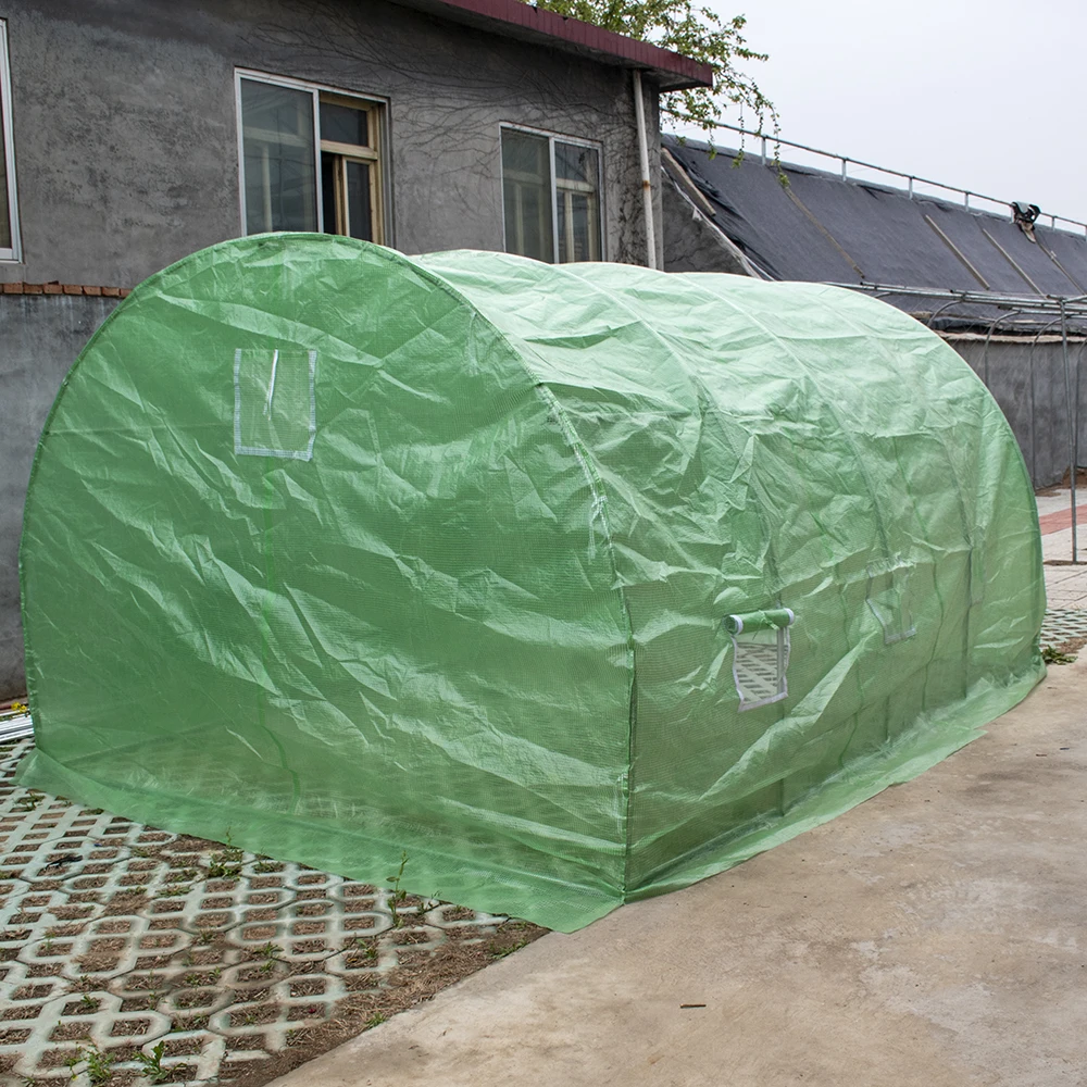 
Industrial Poly Tunnel Balcony Family Garden Greenhouse for Cucumber/Tomato 