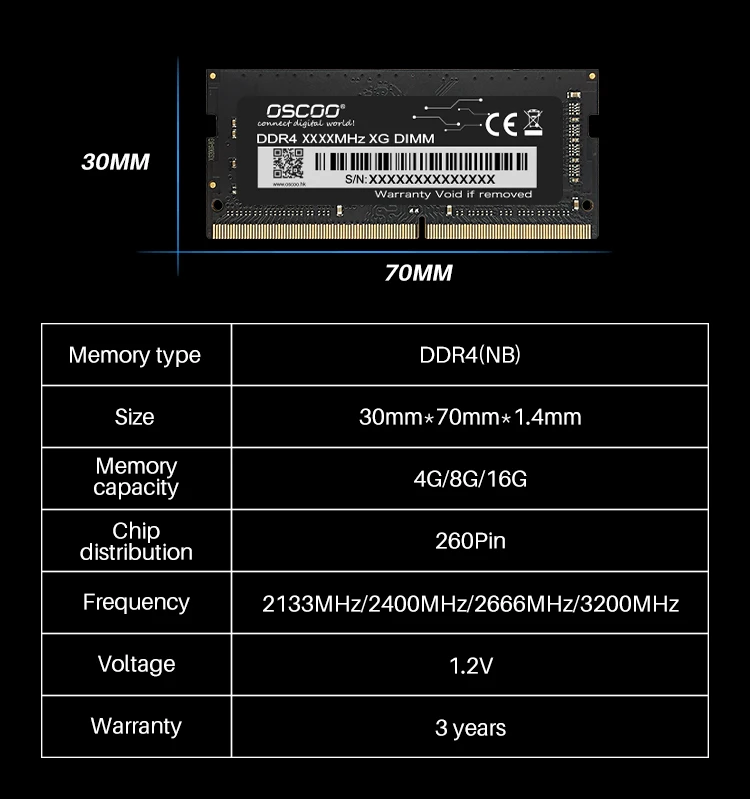  RAM DDR4 8GB Memoria Laptop 16GB 8 GB Sodimm Motherboard Memory 2133 2400 2666