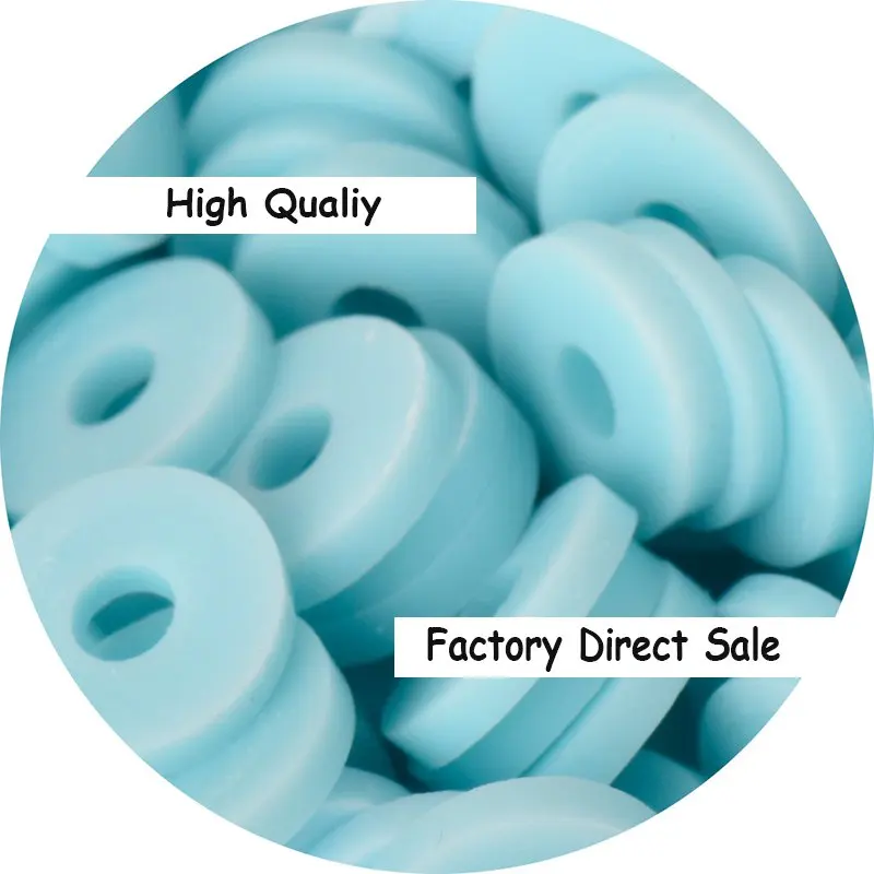 2023 latest handmade 6 mm custom logo sheet bracelet spacer loose ceramic clay porcelain beads with bracelet beaded accessories