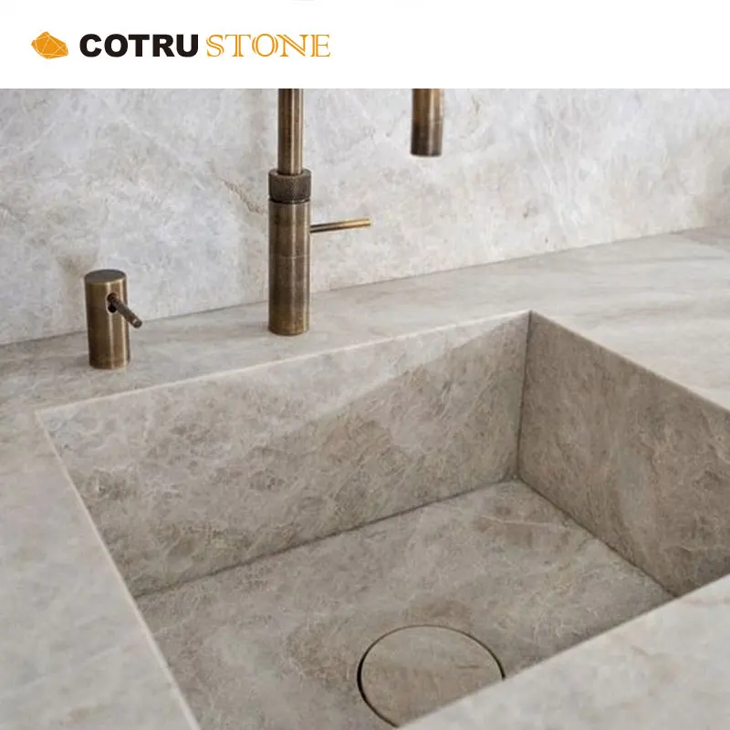 Hot Sale Dolomite Taj Mahal Stone Furniture Bathroom Vanity Countertops Indoor Laundrytop Customized Polished slabs