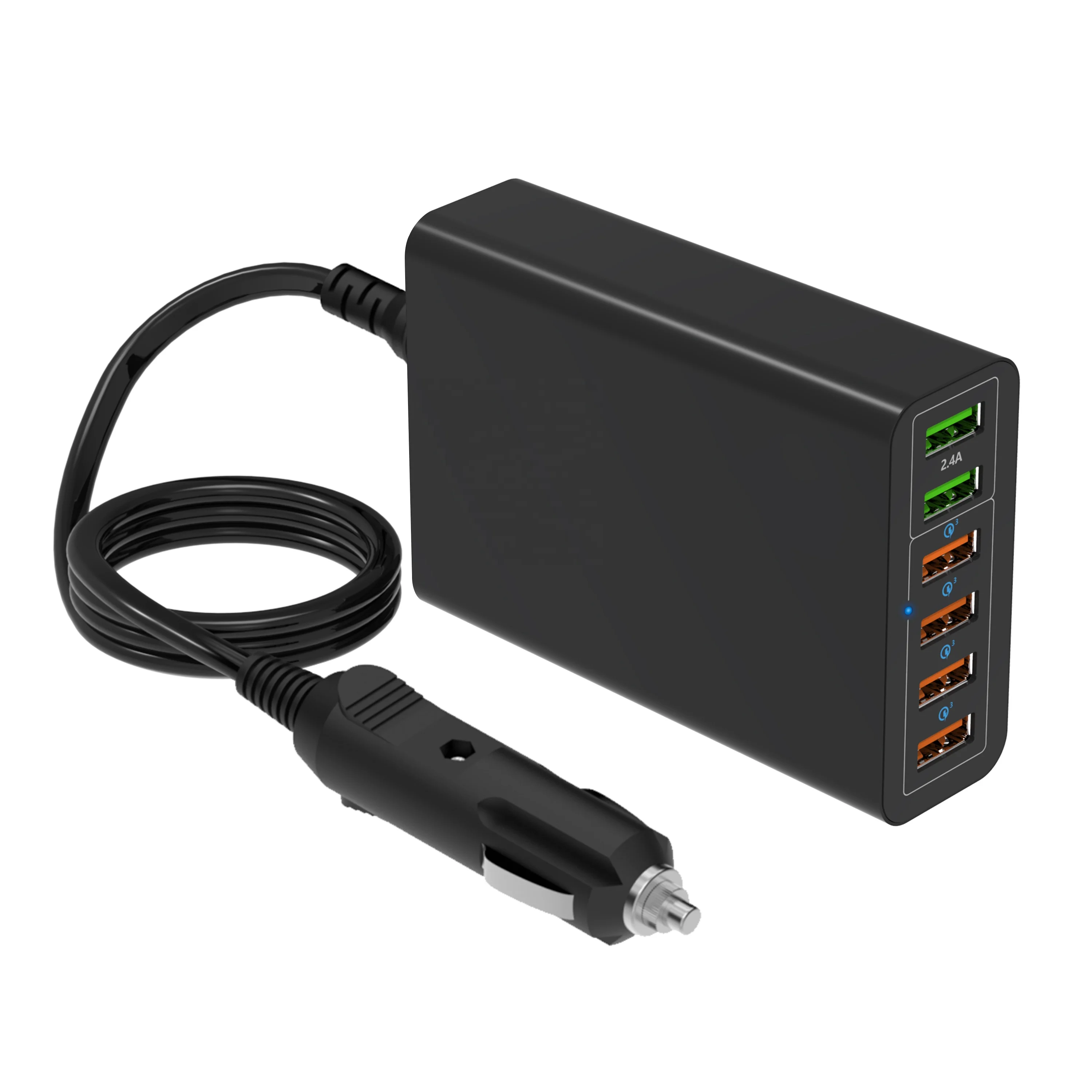  HUNDA горячая Распродажа 96 Вт 6 USB портов QC3.0 быстрая зарядка автомобильное зарядное устройство для