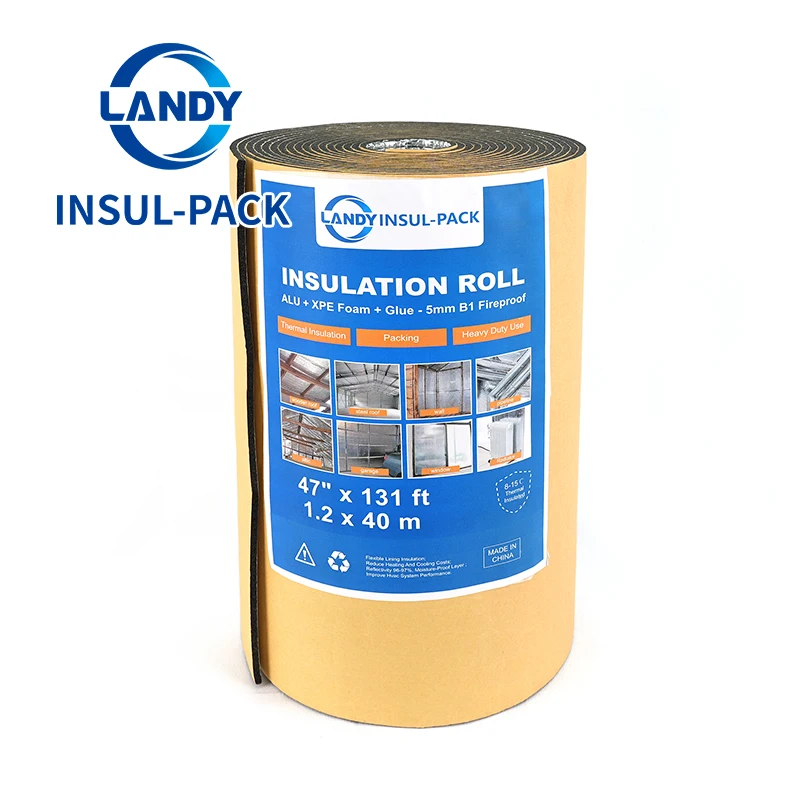 Silver Foil Vapour Barrier Faced Sound Xpe Foam Self Adhesive Insulation