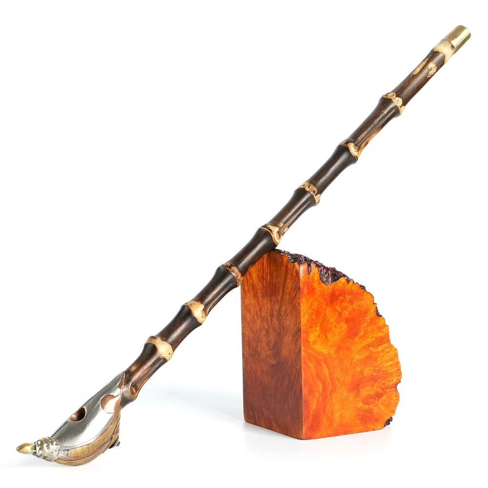 Натуральная бамбуковая резная табачная трубка металлическая чаша курительные трубки с длинным стволом