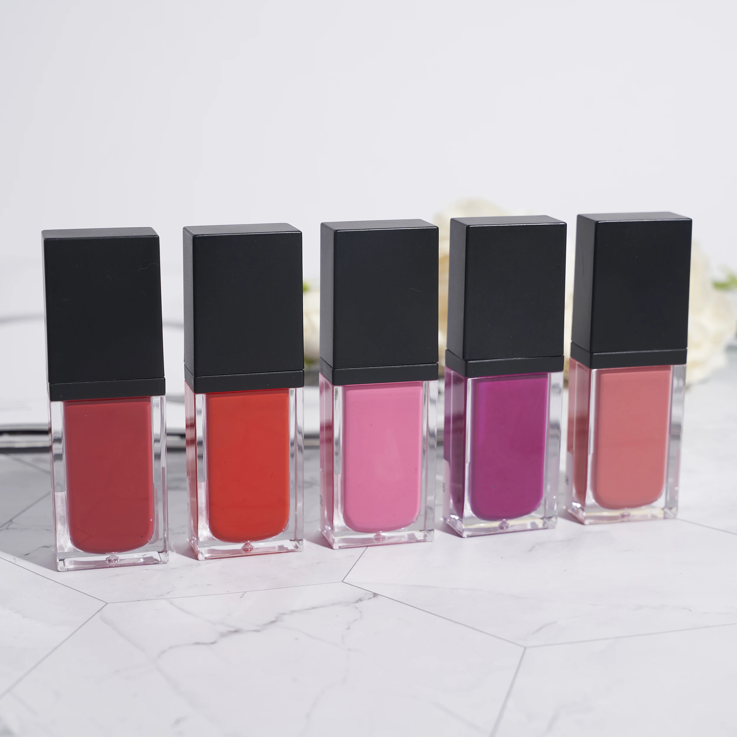 Cosmetics manufacturer high pigment blush makeup 3 colors custom private label liquid cream blusher