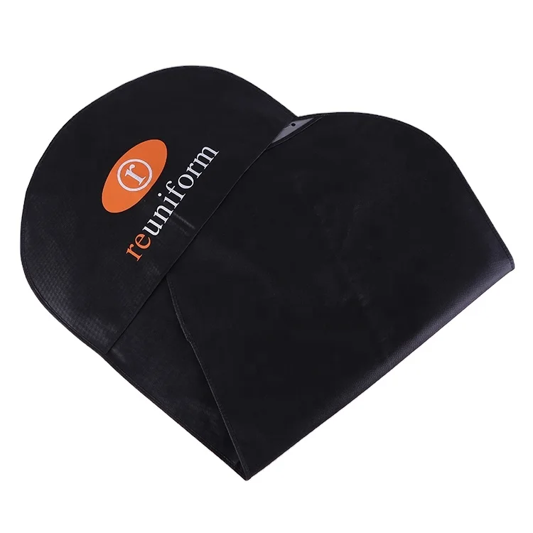 Custom Logo Foldable Clothes Cover Non Woven Suit Bag women mens business travel garment bag